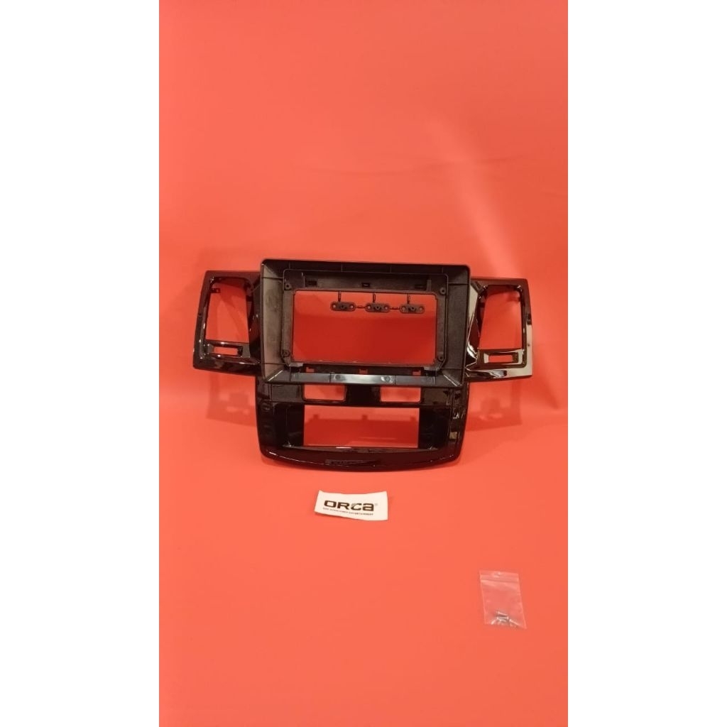 Frame head unit android 10 inch mobil toyota fortuner 2007-2015 bahan plastik abs tebal