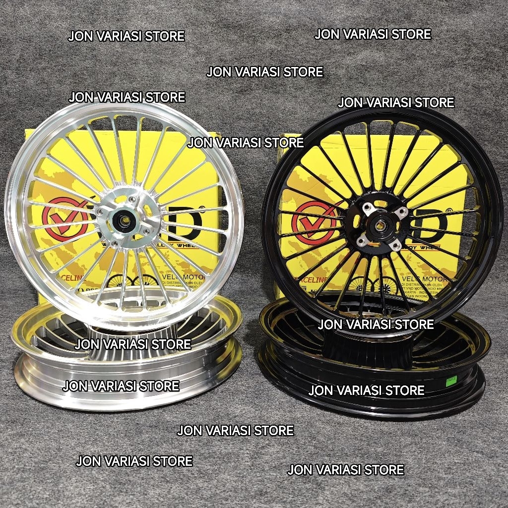 VELG RACING ORIGINAL VND RACELINE P24 14X215 14X185 VARIO 125 BEAT SCOOPY VARIO 150 GENIO SPACY VARI