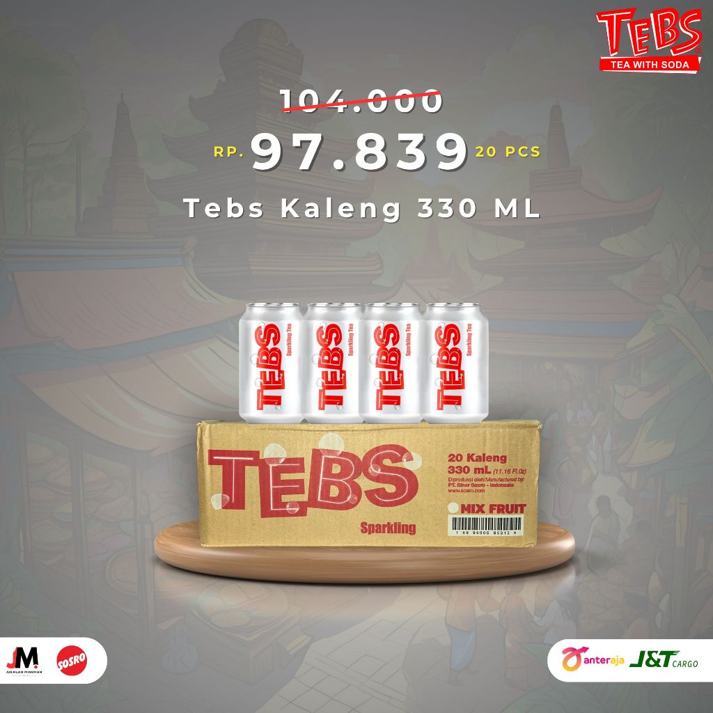 

TEBS Sparkling Mix Fruit Kaleng / Can 330 ml isi 20 pcs