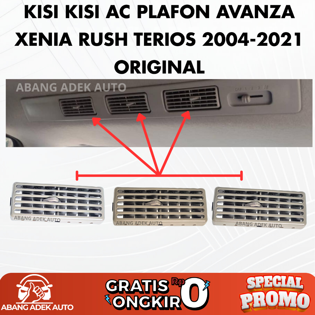Kisi Kisi AC Plafon Mobil Avanza Xenia Rush Terios 2004-2021 ORIGINAL