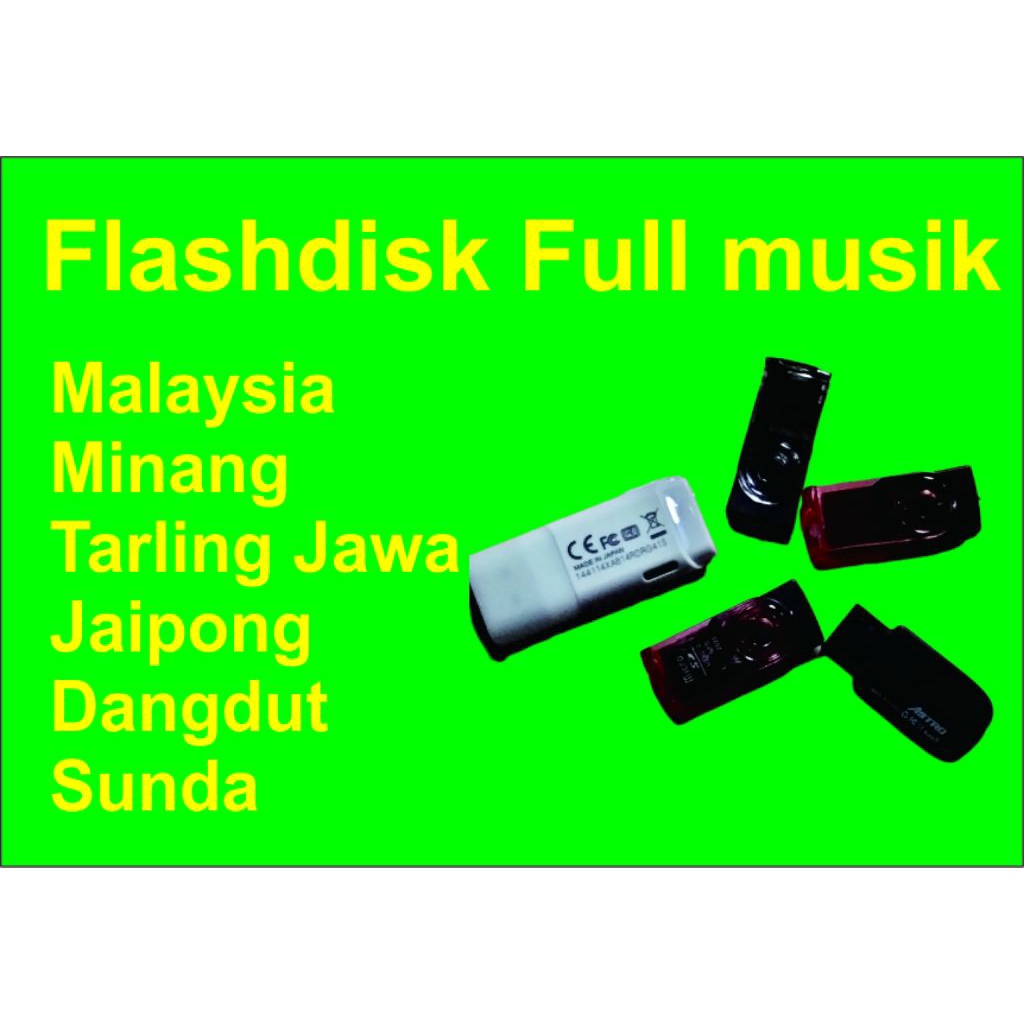 Flashdisk full musik lagu Malaysia Minang Dangdut jaipong tarling Jawa Sunda