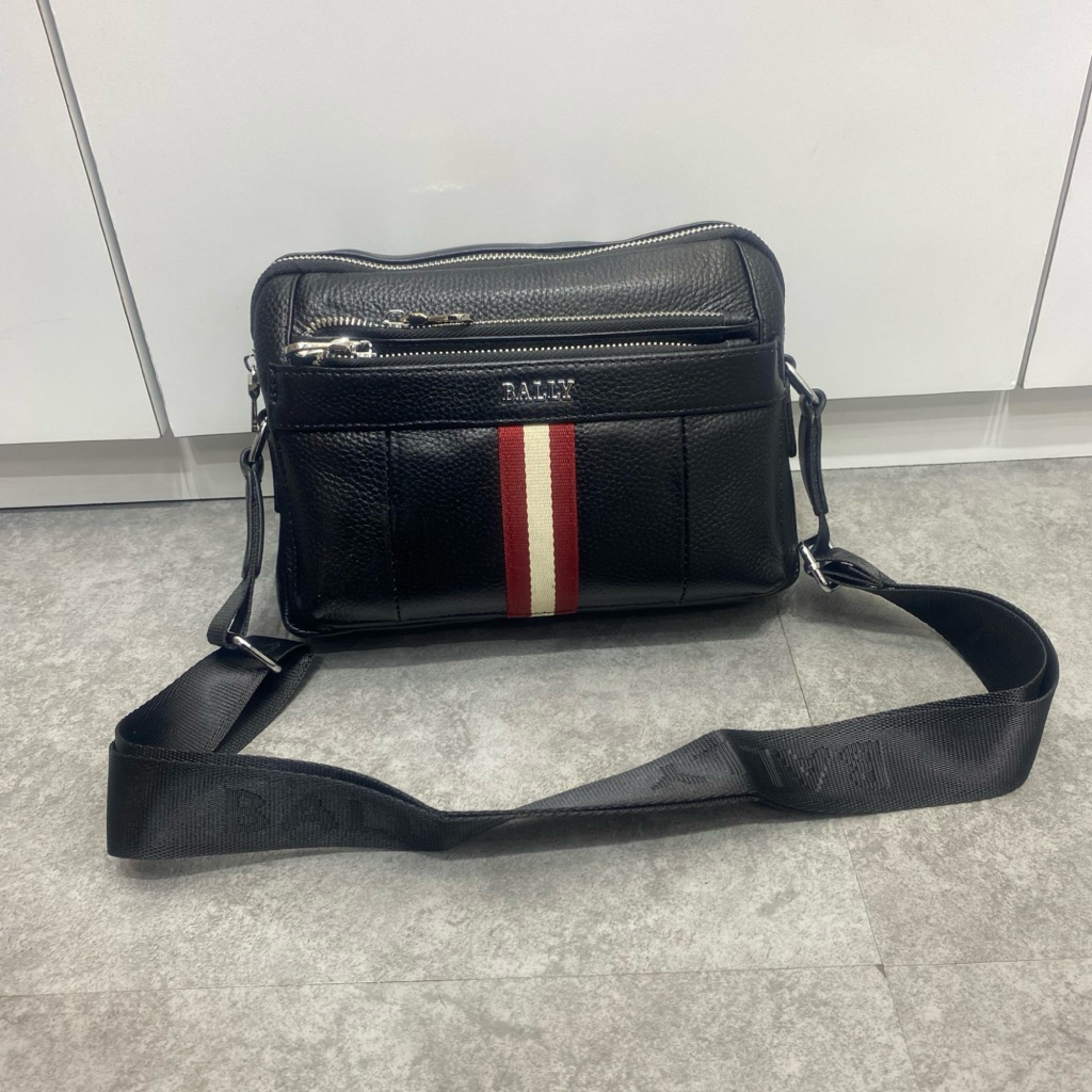 Tas Bally kulit selempang pria wanita