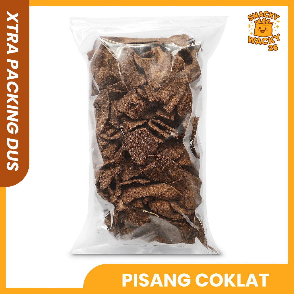 Keripik Pisang Coklat / Bubuk Coklat Keripik Pisang Coklat Kemasan 180Gr