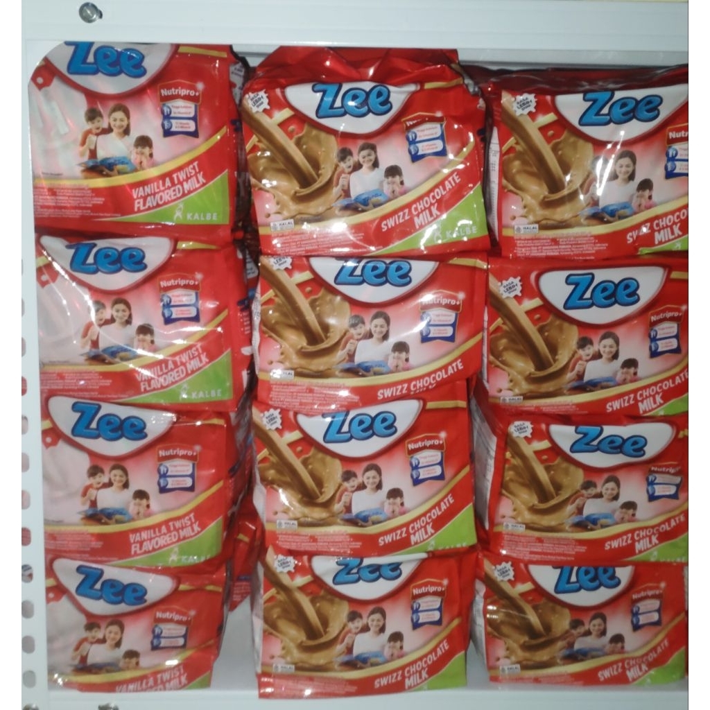 

SUSU ZEE SASCHET ISI 10 RASA VANILA , COKELAT / SUSU TINGGI KALSIUM / SUSU PENINGGI BADAN