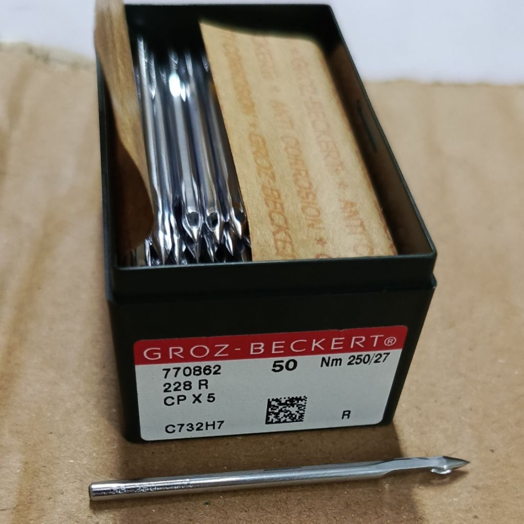 (per 1 batang) GROZ BECKERT 250/27 CPx5  jarum mesin jahit sol sepatu ariance semlima CP x5 nomor 27