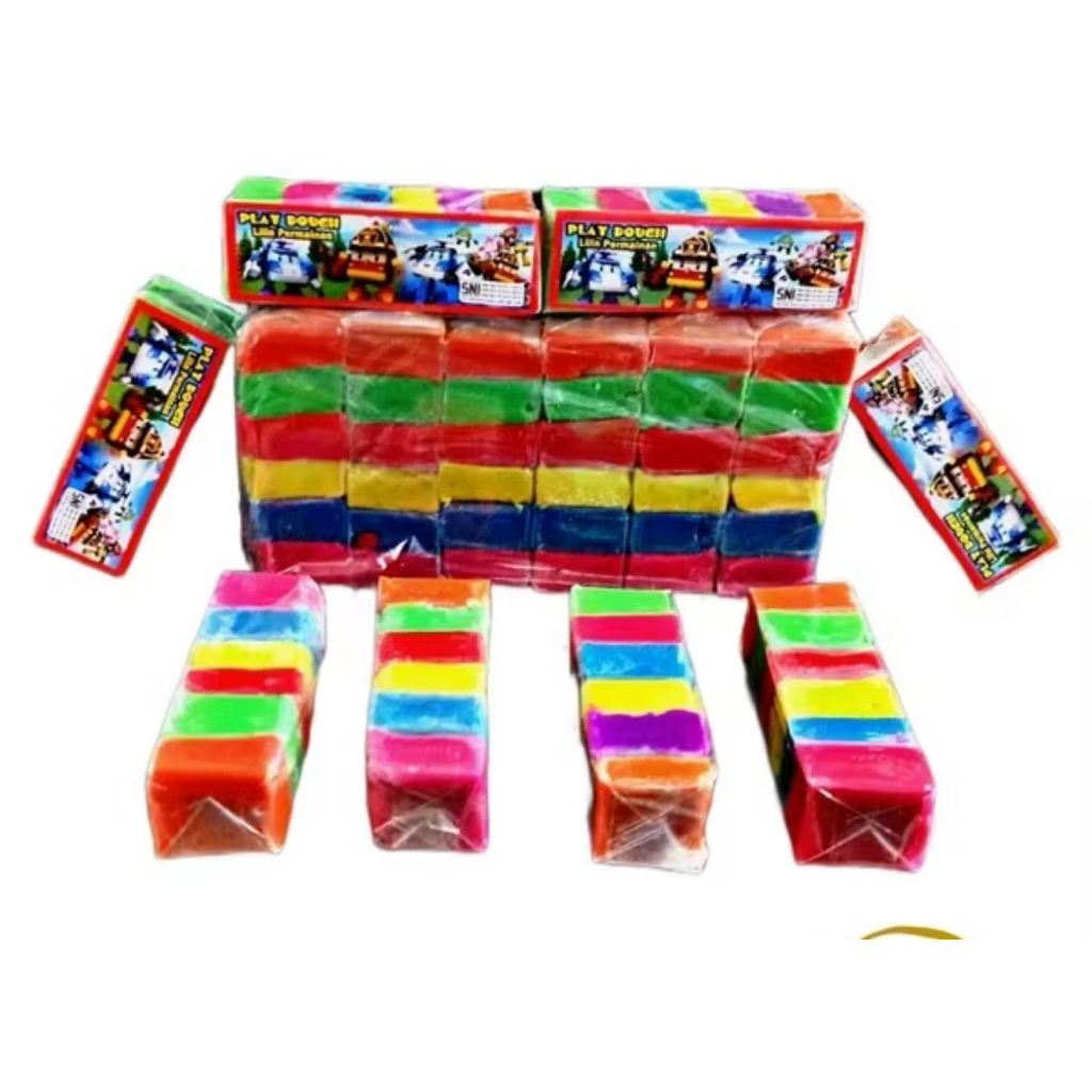 MAINAN MALAM PLASTISIN 1 PACK 72 WARNA,12 PACK FUNDOOH HAMDALAHTOYS