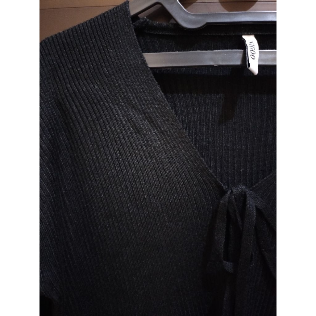 Cardigan rajut Nigoo.id hitam