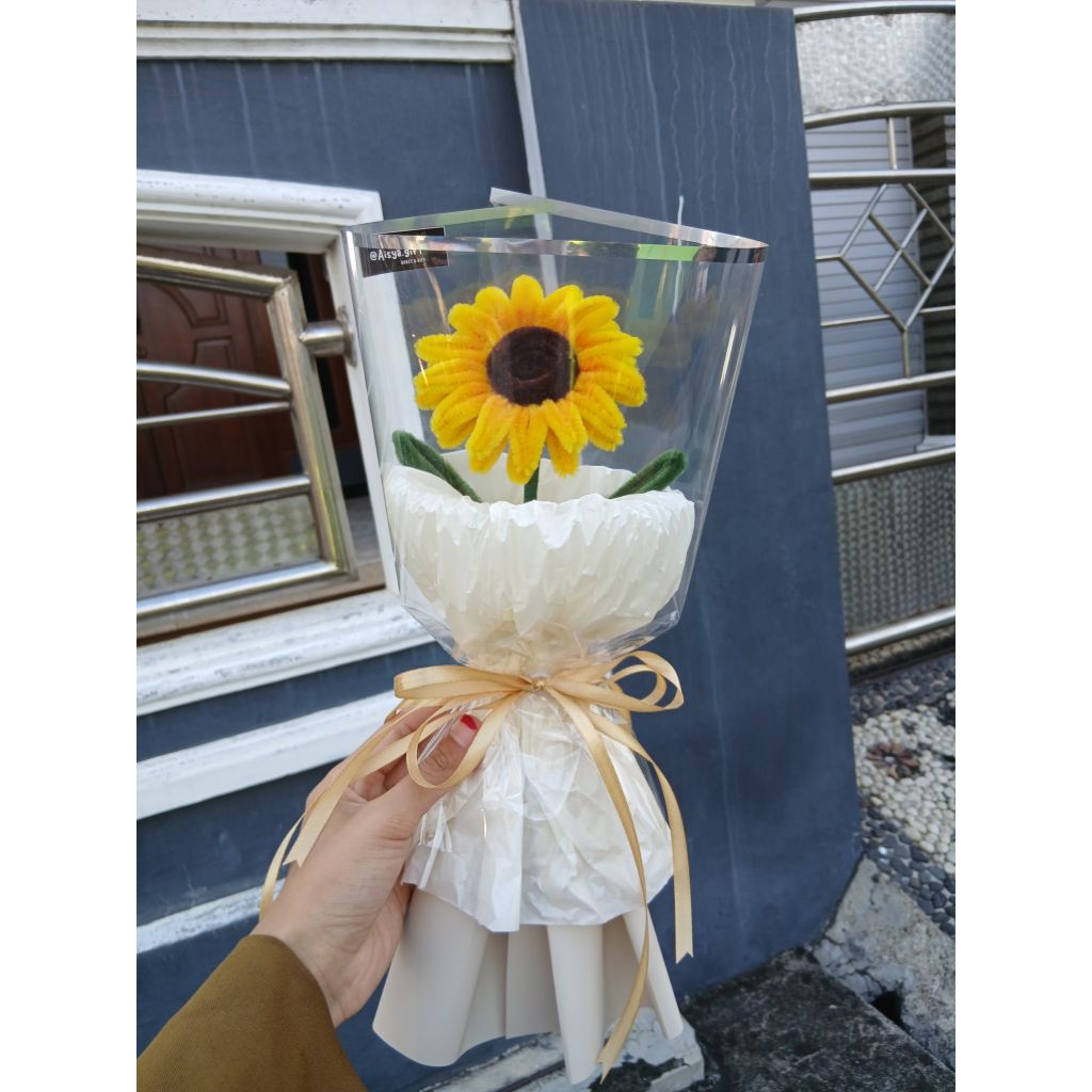 Buket bunga matahari 1 tangkai