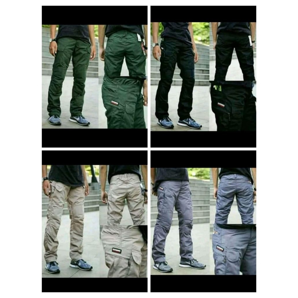 Celana Panjang Tactical Pria Bahan Ripstop | Size 28-38 | Bahan Tebal Tahan Lama | BlackHawk Origina