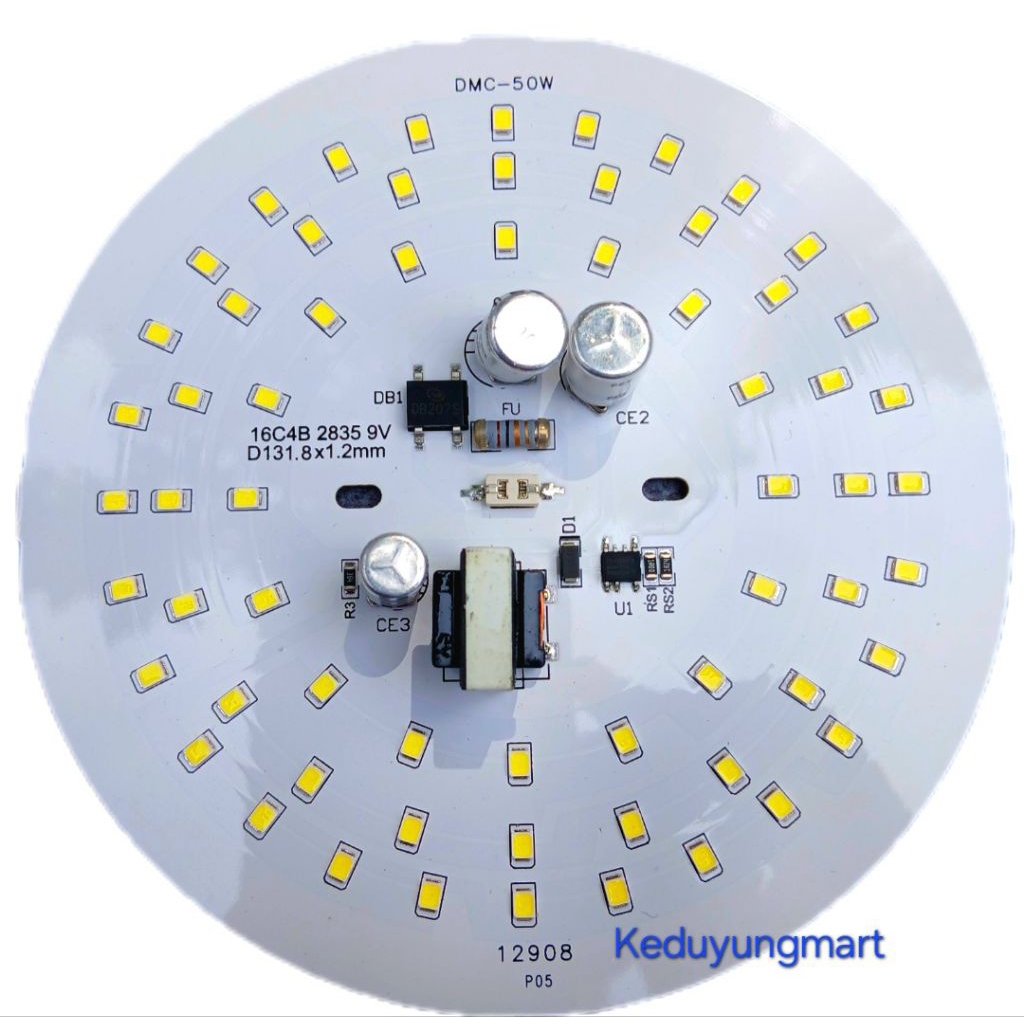 Mesin lampu 50 Watt DMC MSL modul PCB led AC 220V putih