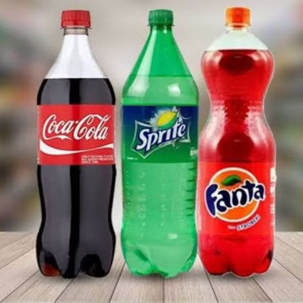 Minuman BOTOL 1.5 Liter Coca-Cola, Sprite, Fanta 1500ml