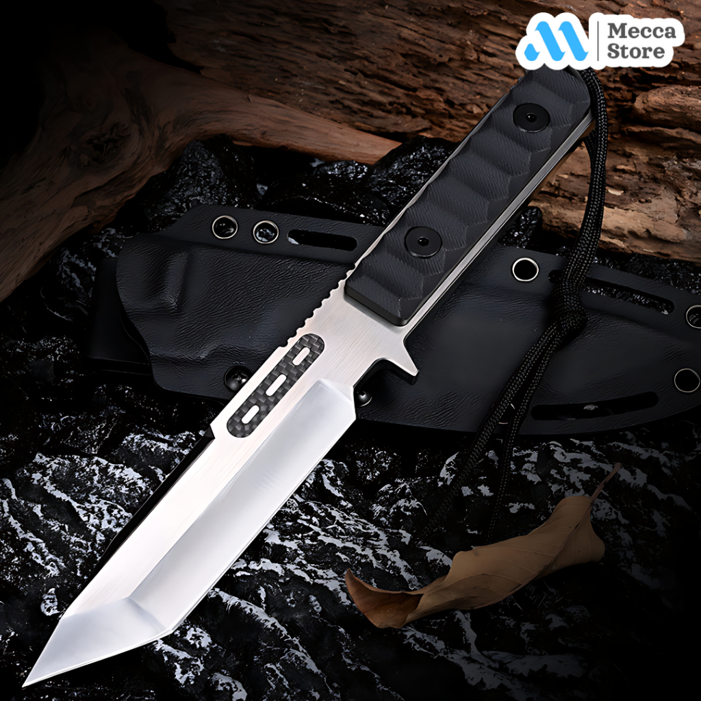 Pisau Survival EDC Tactical Combat Dagger with Kydex Holster