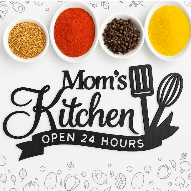 DEKORASI DINDING DAPUR MOM KITCHEN / HIASAN RUMAH MINIMALIS / HIASAN DAPUR CANTIK
