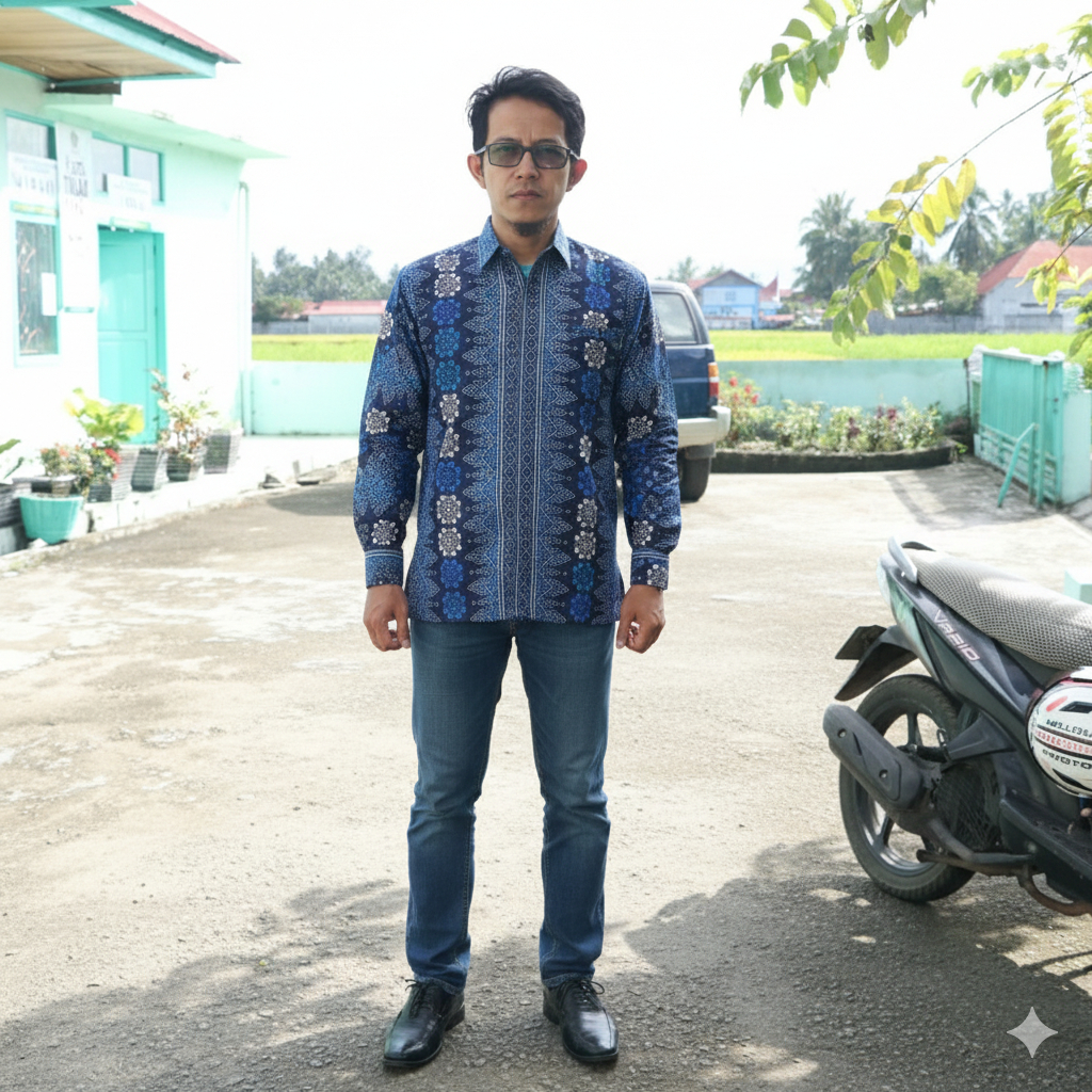 (COD) Terlaris Batik Couple Remaja, Pasangan Muda atau Suami istri - Motif Toraja Navy by Kheisa