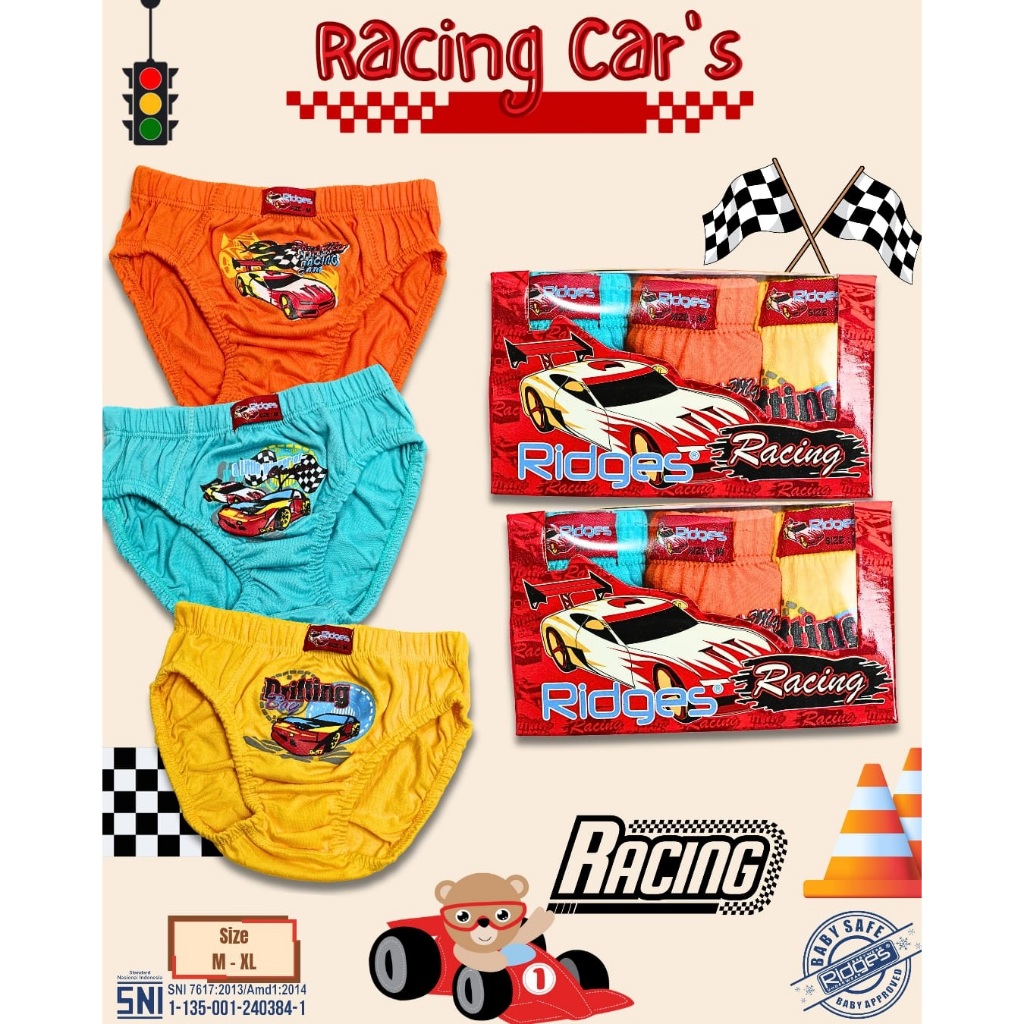 PROMO Celana Dalam Anak Laki-Laki Duplex Ridges Premium Quality / Celana Dalam Bayi Ridges