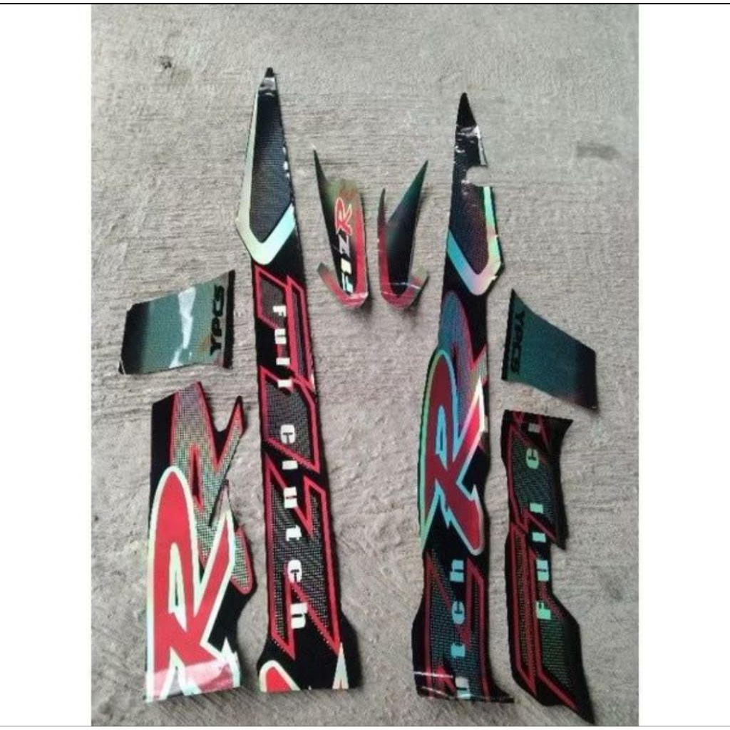 STRIPING FIZR 2002 HITAM SILVER CUSTOM HOLOGRAM