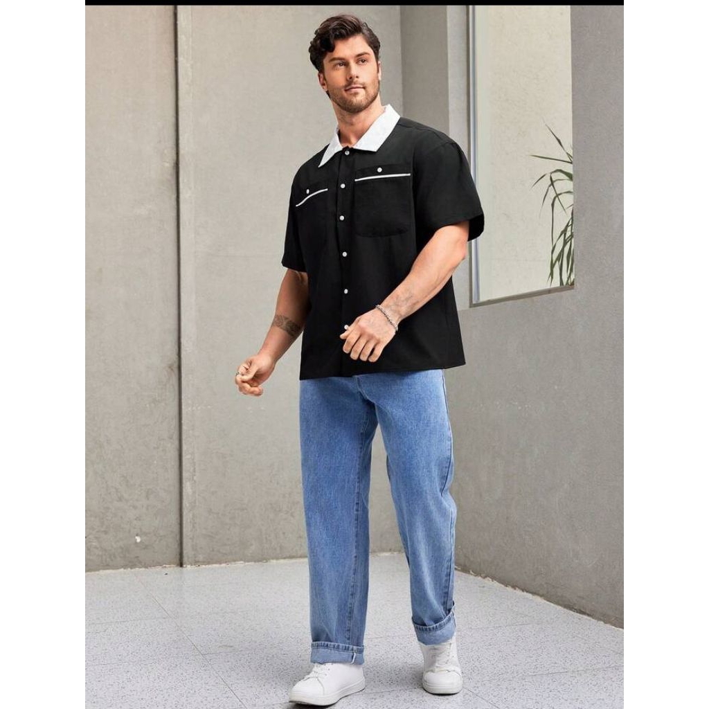 akuira TEXTURBLCK work shirt boxy Corduroy boxy fit