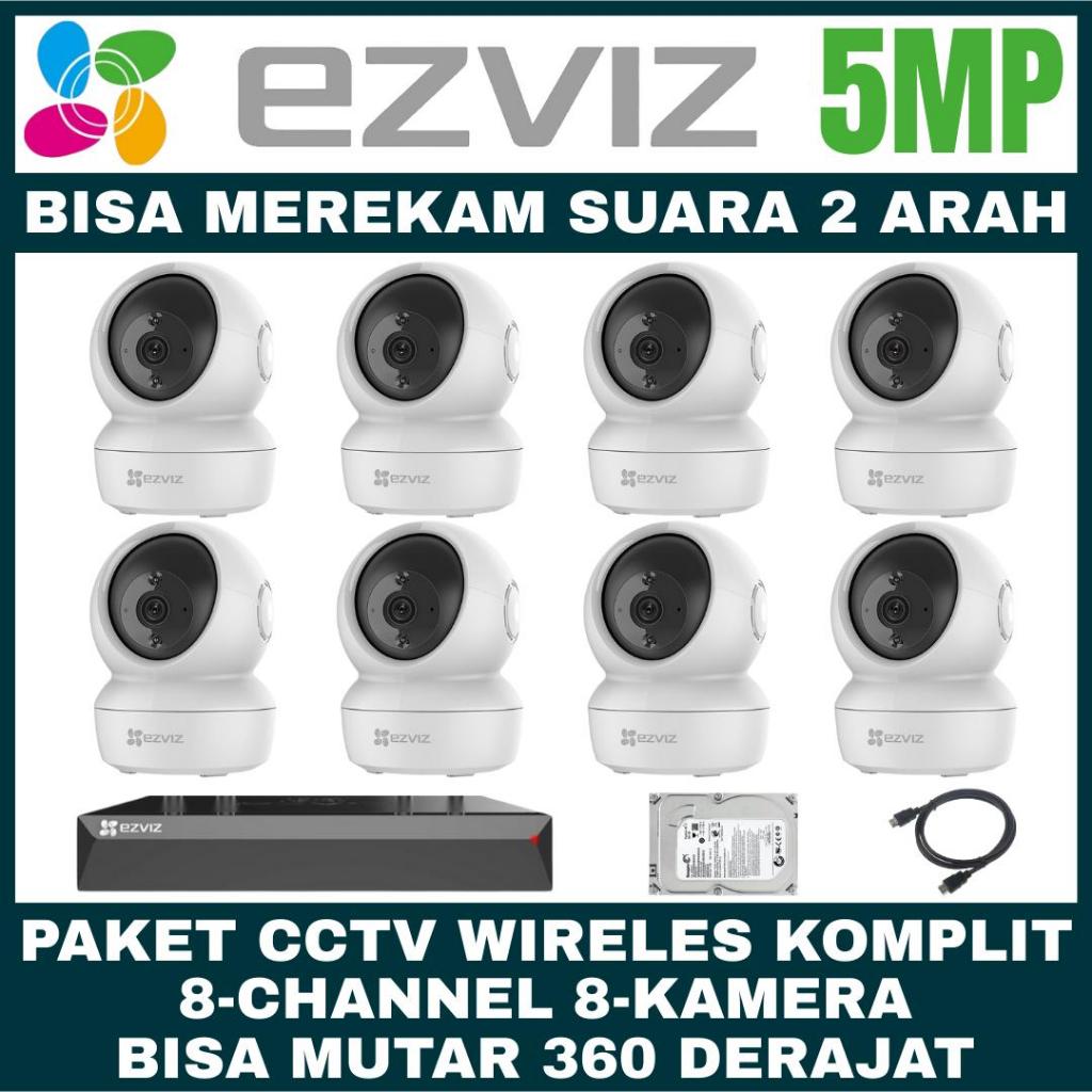 Paket CCTV EZVIZ 5MP 8 Channel 8 Kamera Wireless