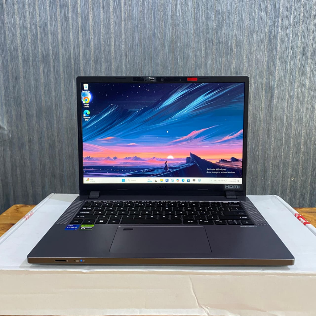 READY STOCK laptop Acer TravelMate P214, Core i7-1355U, Ram 16/1Tb, #RTX2050 4gb, #DualVga, Silver