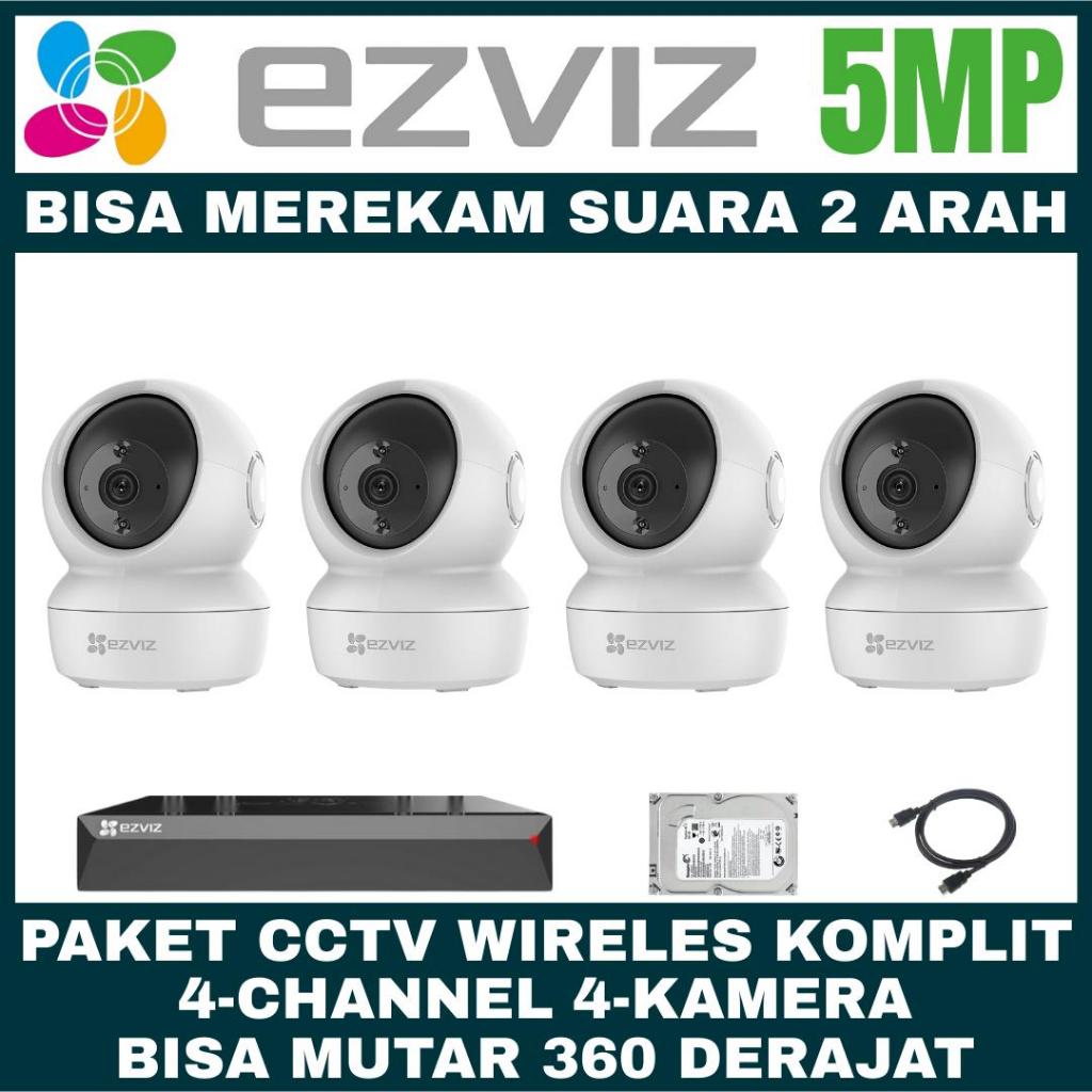 Paket CCTV EZVIZ 5MP 4 Channel 4 Kamera Wireless