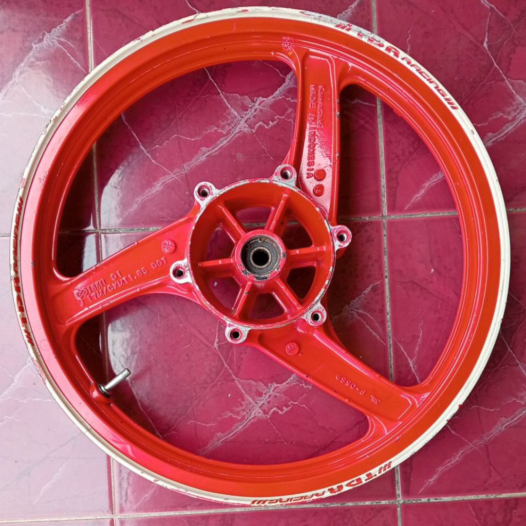 velg pelk pelek resing depan ninja rr new bekas original