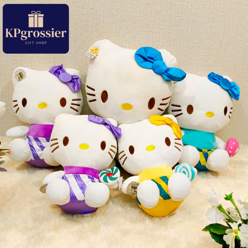 Boneka Hello Kitty Sanrio Lucu Jumbo Besar dan Mini Kostum Candy M L XL