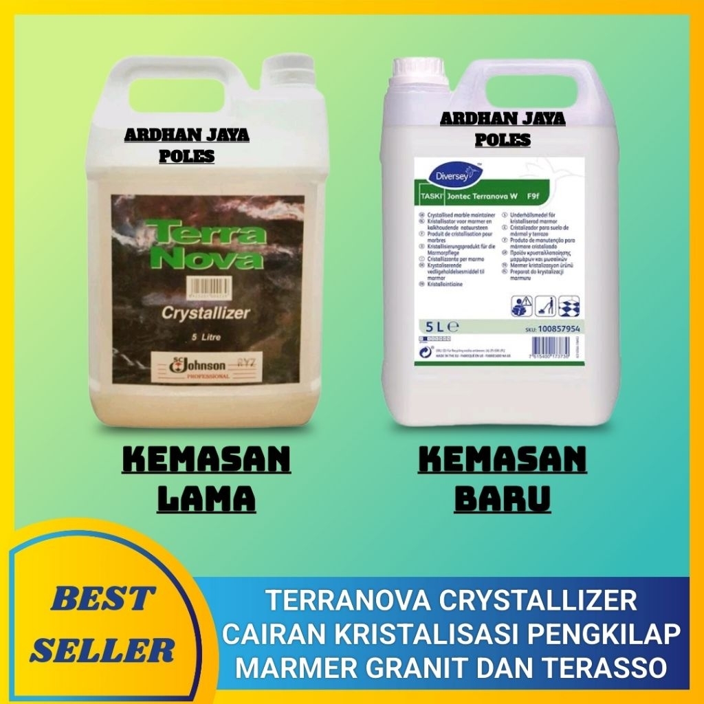 Terranova Crystallizer Cairan Kristalisasi Untuk Poles Lantai Marmer Teraso Jadi Mengkilap - 5 Liter