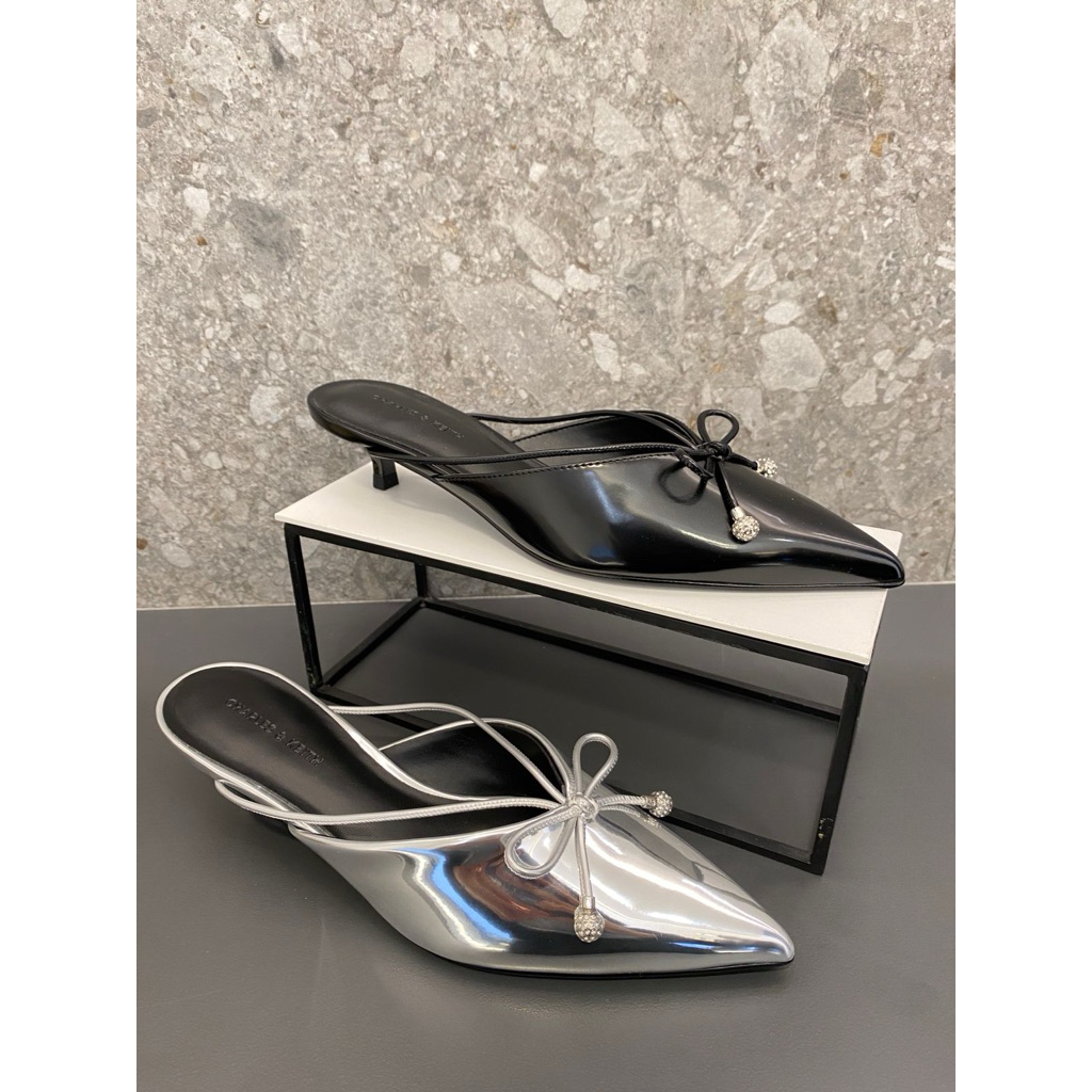 Sandal wanita Heels Mules Charles & Keith original store