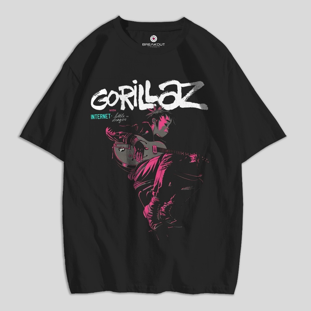 kaos band gorillaz  tshirt gorillaz kaos musik kaos metal