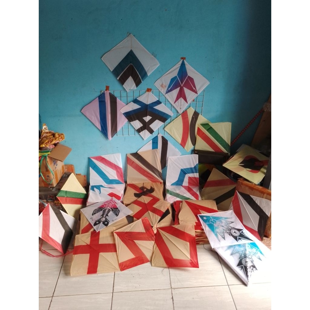 LAYANGAN KERTAS SEOT LAYANGAN ADUAN LAYANGAN SUKABUMI UKURAN 54 & 58 50pcs