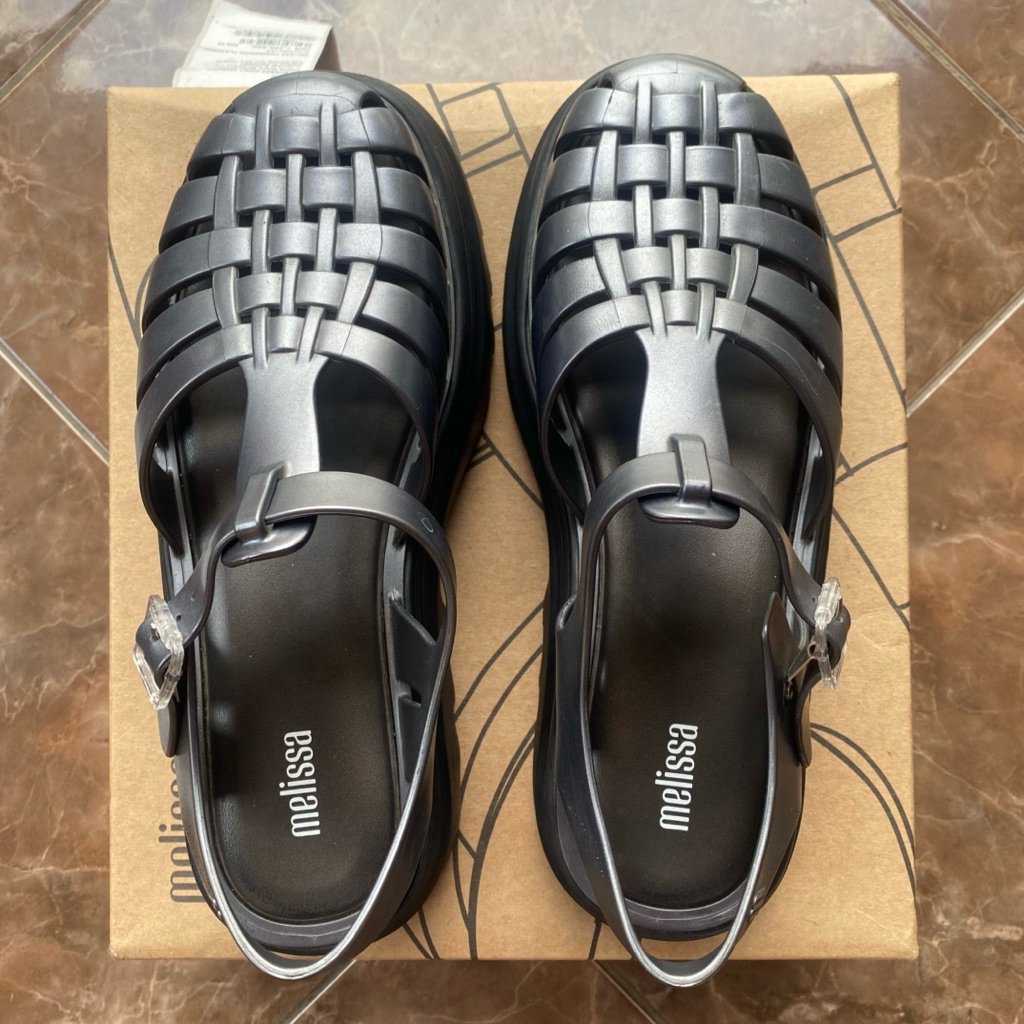 [PRELOVED] MELISSA POSSESSION PLATFORM II BLACK/SILVER