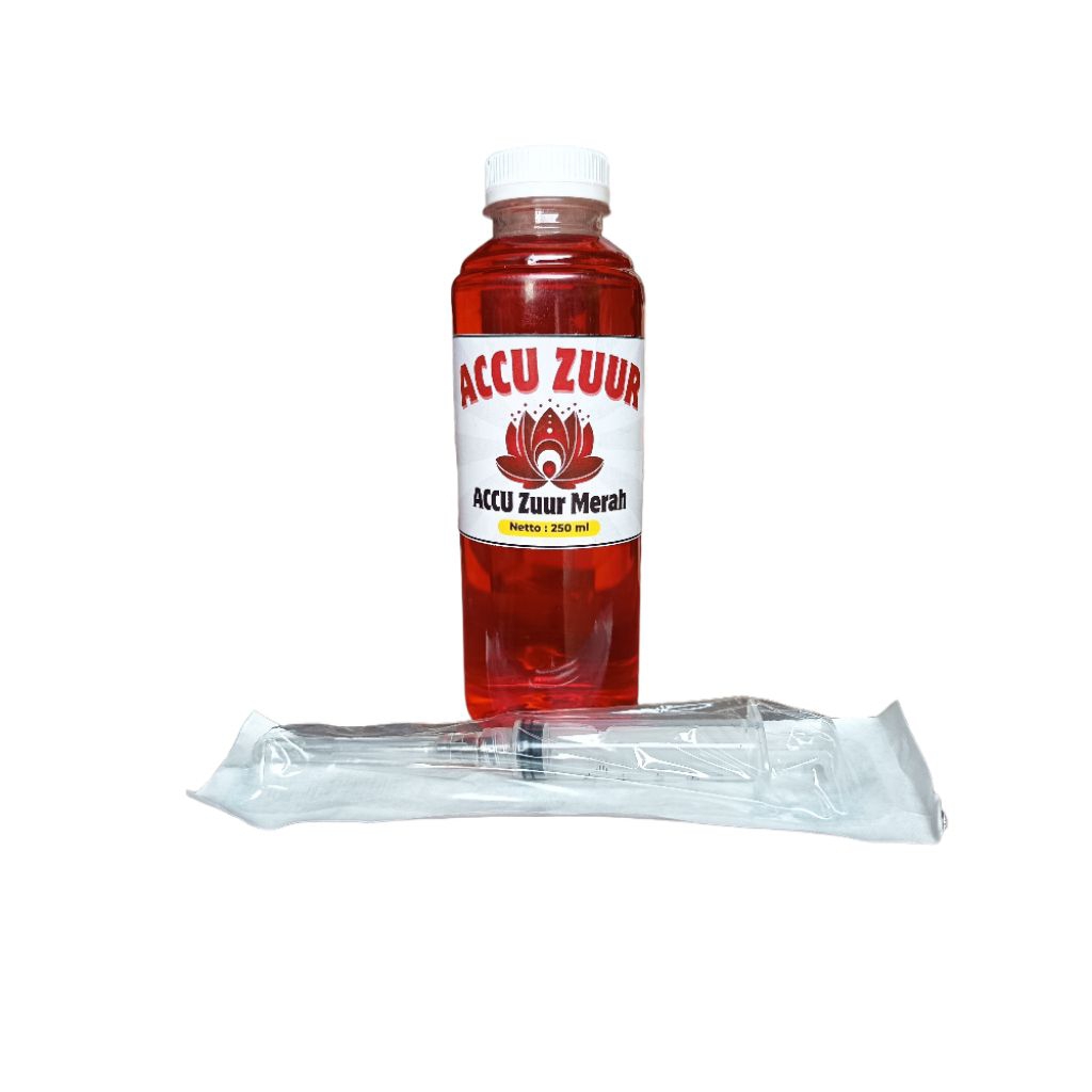 AIR AKI ZUUR MERAH 250ML UNTUK AKI KERING TEKOR