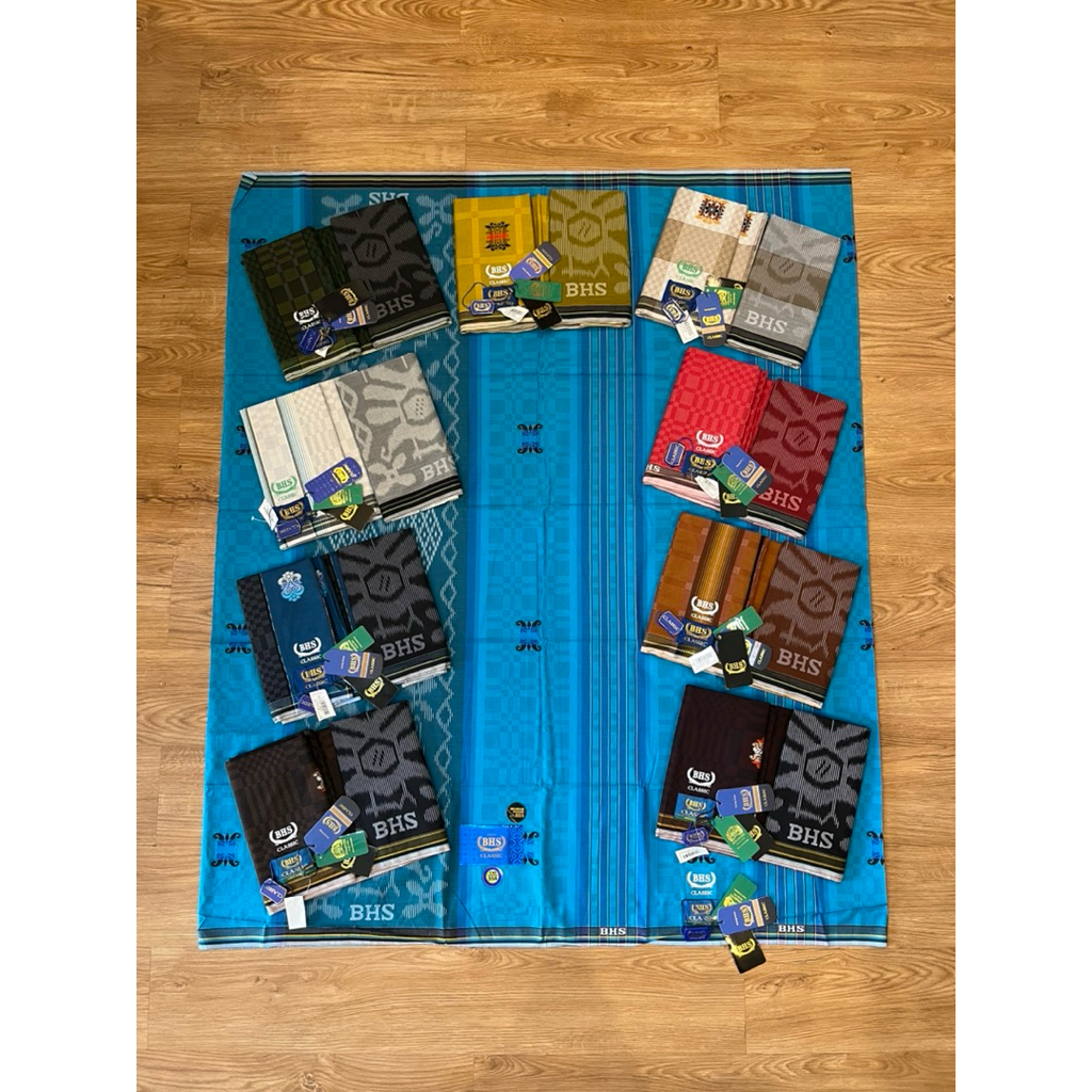 Sarung BHS Classic Gold Motif JGC - JSN - SSA - SSF Bahan Mercerized Mix.