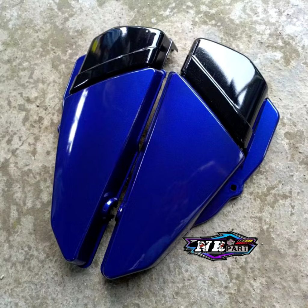 Cover Bok Aki Rx King Tutup Aki yamaha Rx King Biru