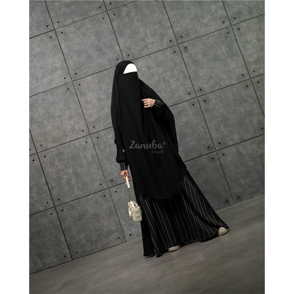 [ PRE ORDER - PO ] JETBLACK ANILA STRIPE BY ZANUBA | ZANUBA ORIGINAL | DISTRIBUTOR ZANUBA