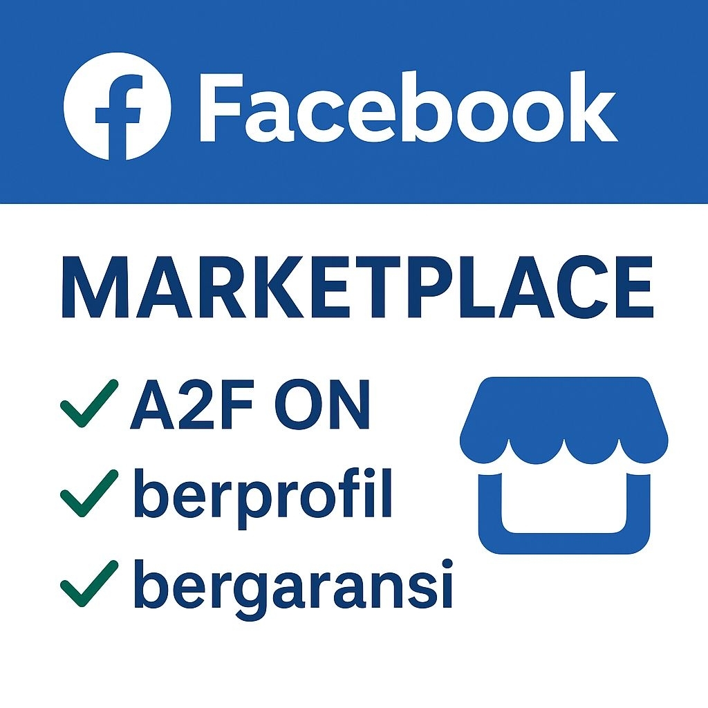 Akun FB Marketplace Ready — Aman & Siap Jualan