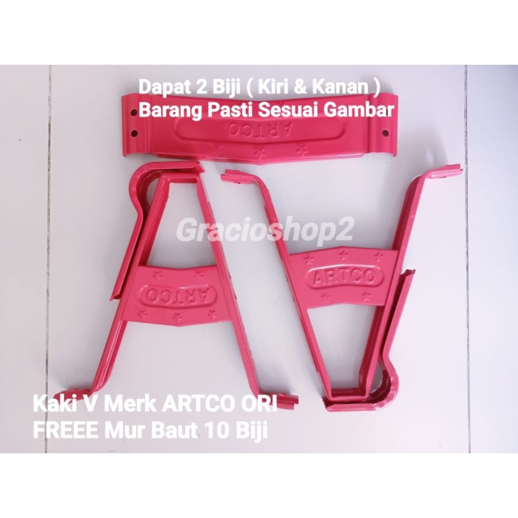 Kaki gerobak pasir ( Original Merk Artco ) + Mur Baut 10 Biji. Murahhhhh