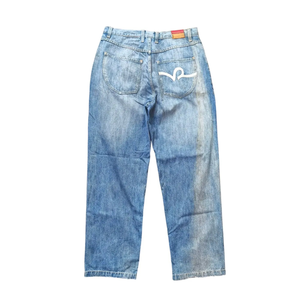 ROCA WEAR - Celana Jeans Celana Panjang Jeans Celana Jeans Baggy Washed Size 35