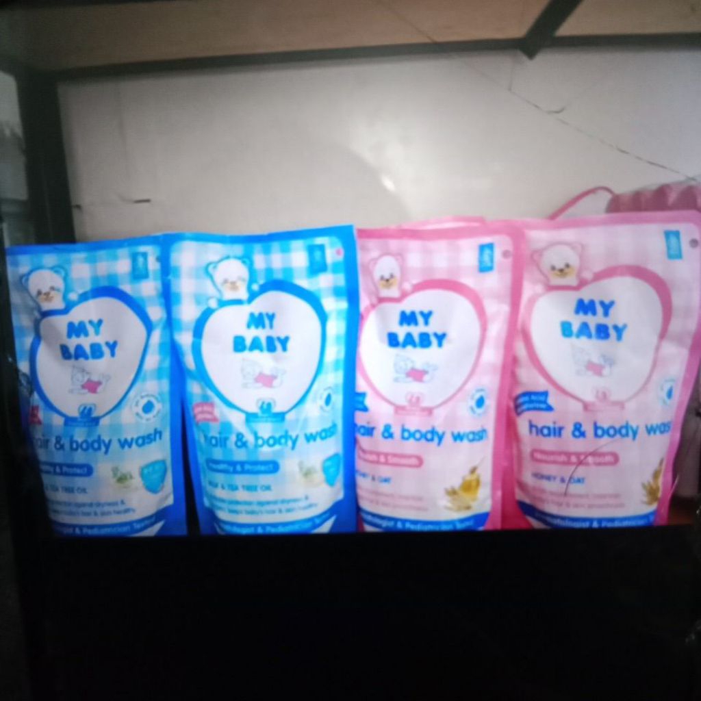 My baby Sabun dan shampoo refill 400 ml / My baby sabun