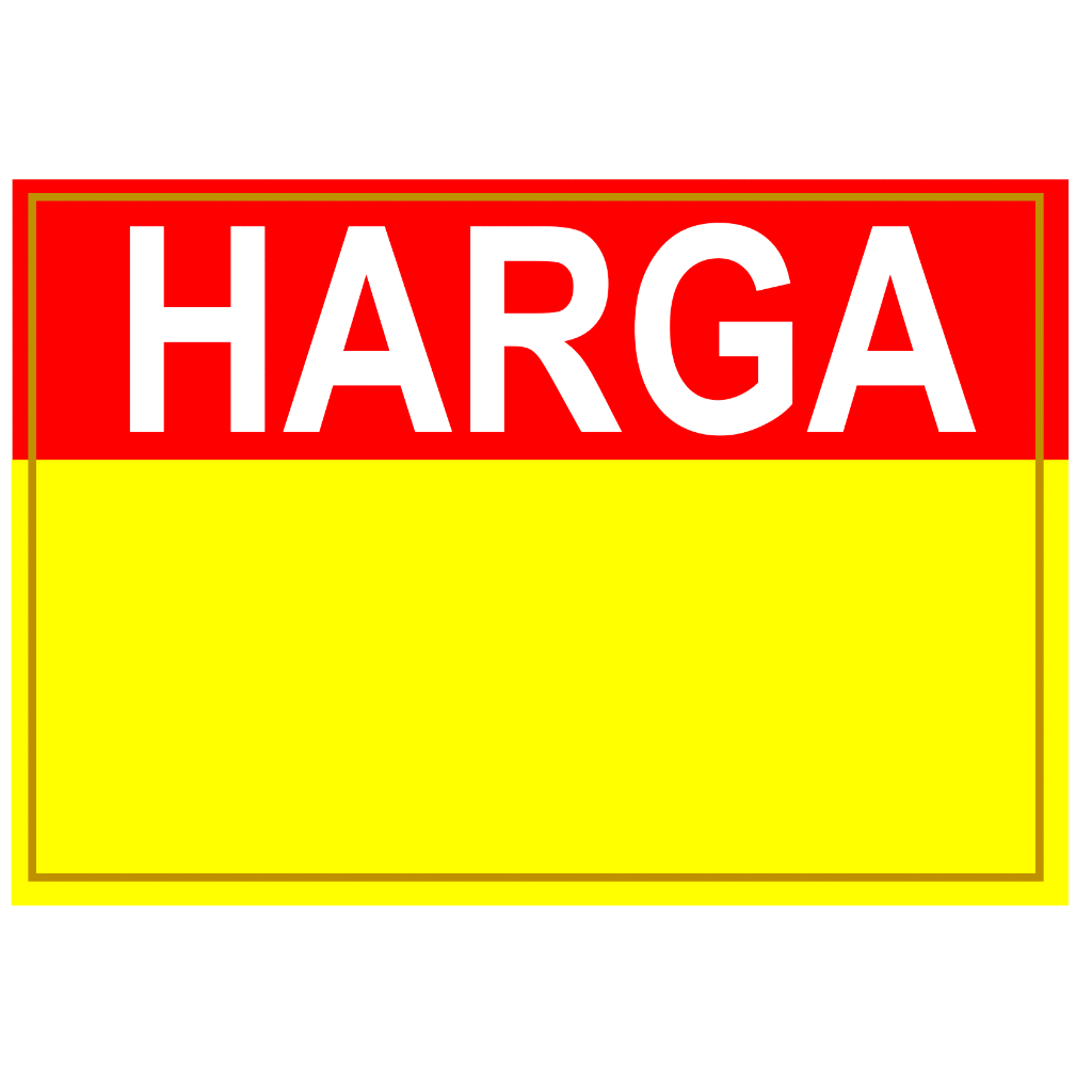 

Kartu KOSONGAN HARGA + LAMINATING