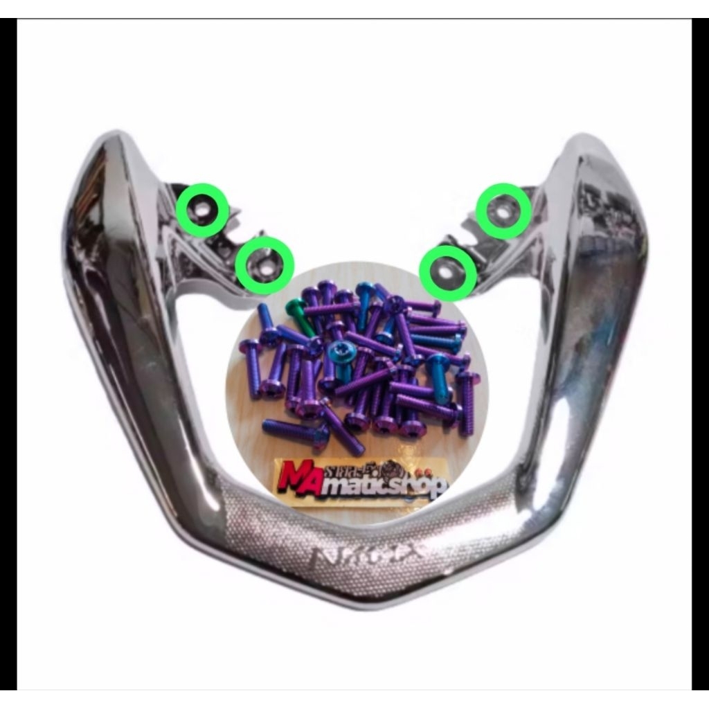 Baut Titanium Baut behel motor Nmax Titanium big