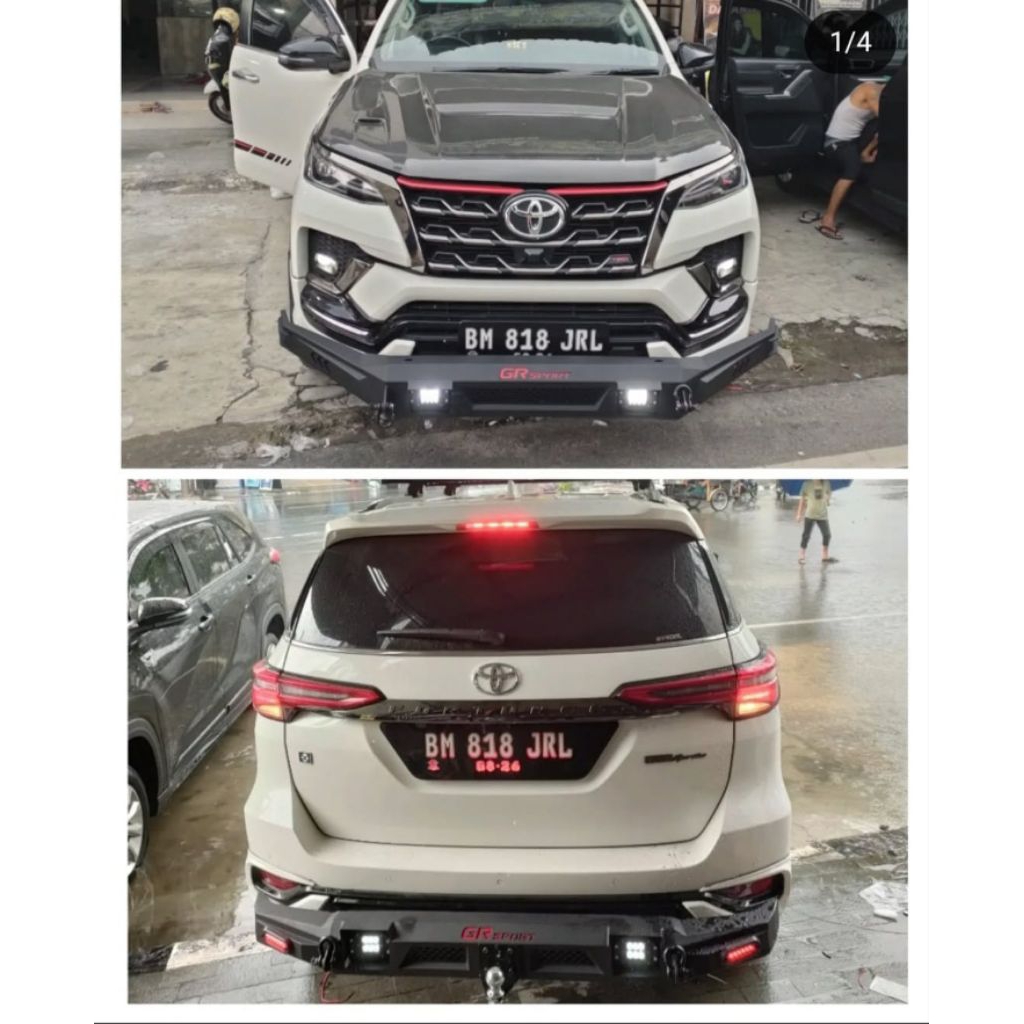 Paket Towing depan& Belakang Innova reborn, Fortuner,Pajero Model Gr Besar+ lampu Led