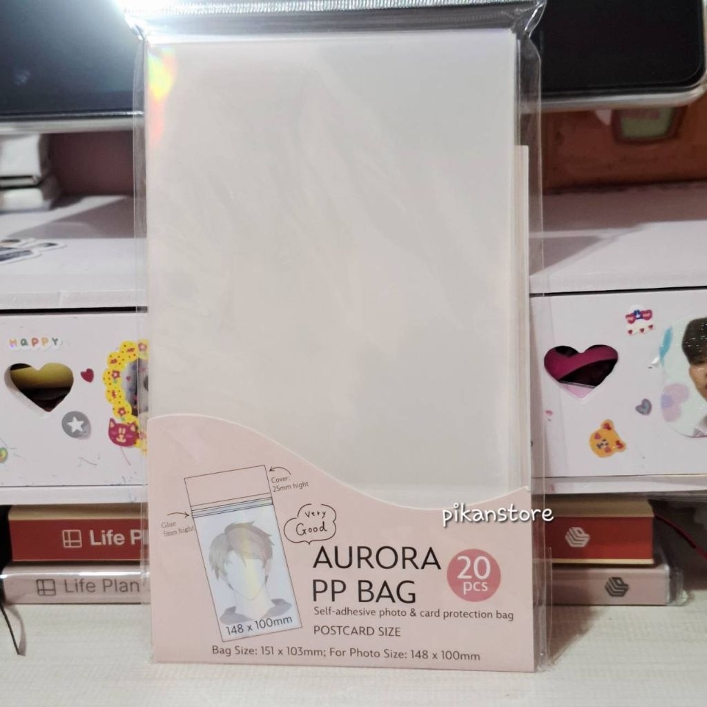 [1pcs/ Tebal] Innersleeve Postcard Seal 14.8cm x 10cm/ Inner Sleeve Pelangi Pelindung