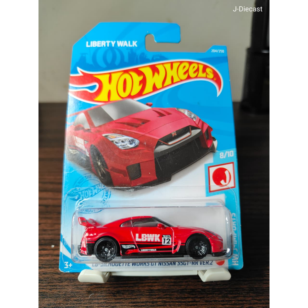 Hotwheels Reguler LB-Silhoutte Works GT Nissan R35 LBWK Merah