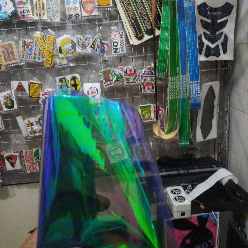 Skotlet Pelangi Transparan untuk Lampu Mobil/Motor