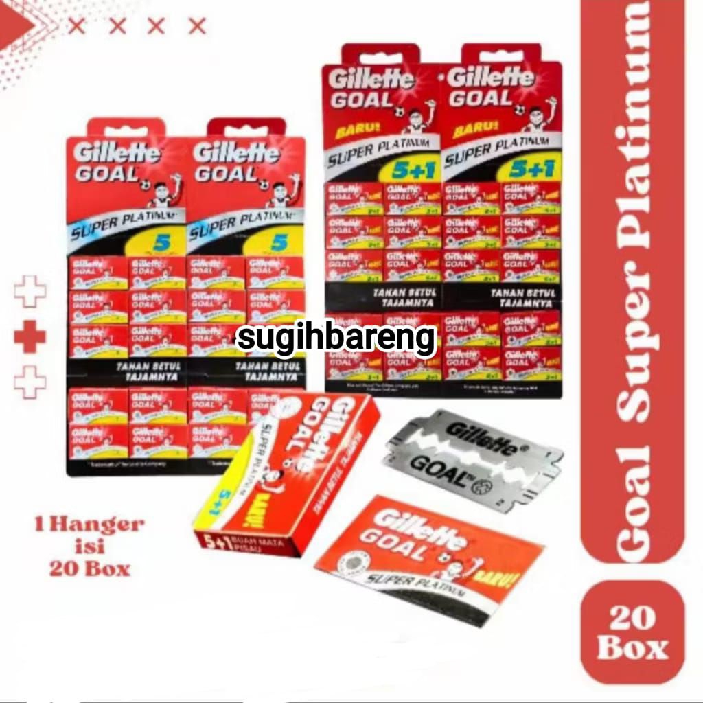 Silet Goal Platinum / Silet Pisau Cukur Kumis / Silet GOAL 100 PCS