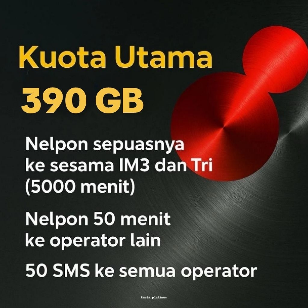 PERDANA INDOSAT KUOTA 390 GB 6 BULAN MASA AKTIF BERGARANSI