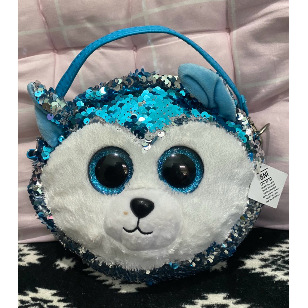 TY Sequins shoulder bag slush huskies