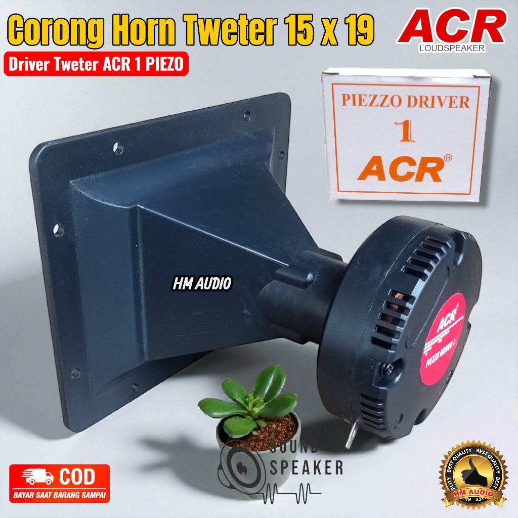 Paket corong horn Tweter 15 x 19 Driver Acr 1 piezo