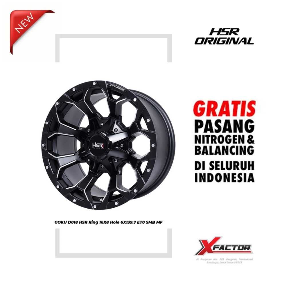 VELG MOBIL R16 HSR GOKU HSR R16X8 H 6X139,7 ET0 SMB/MF
